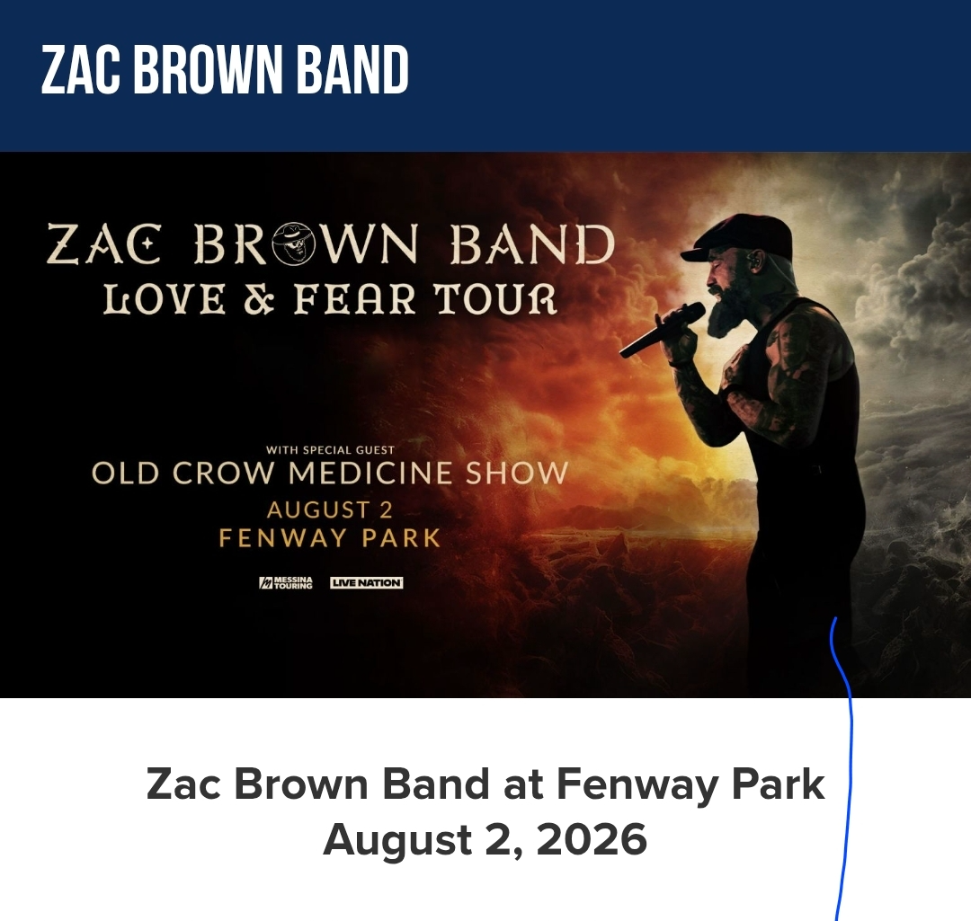 Zac Brown Love and Fear Trip